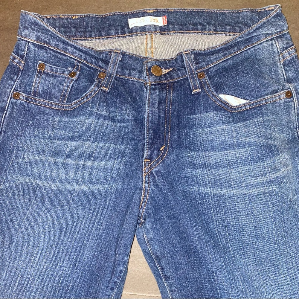 Levi's Size 10 Medium Curvy Boot Cut 529 Jeans - Dark Blue - Picture 10 of 15